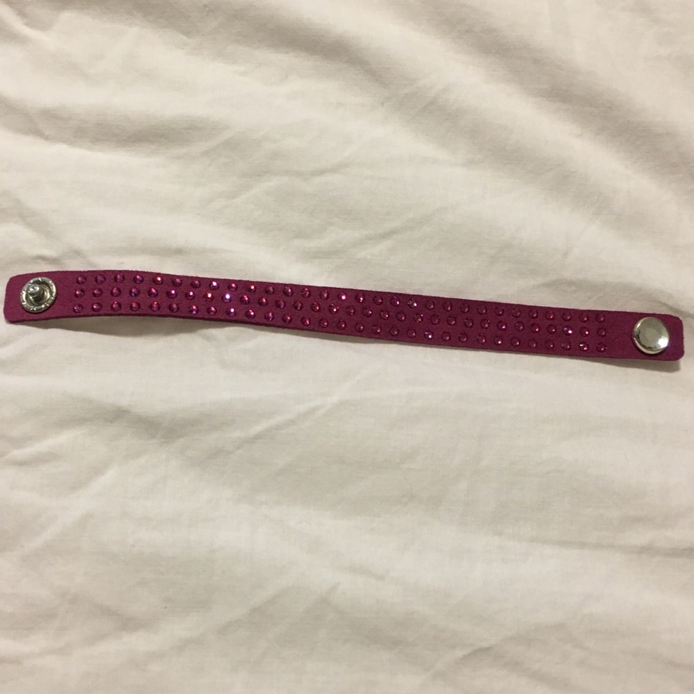 Swarovski Crystal Suede Purple Wrap Bracelet